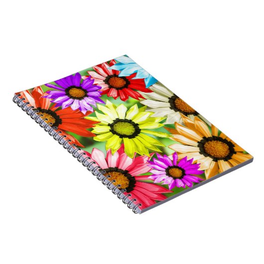 Gerbera farbenfrohe Blume Notizblock (Rechte Seite)