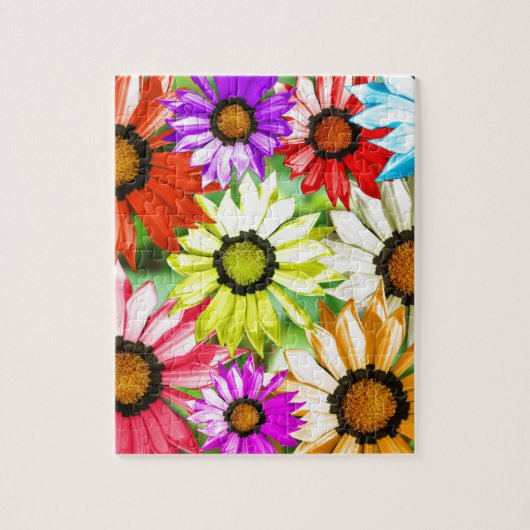 Gerbera farbenfrohe Blume Puzzle (Vertikal)