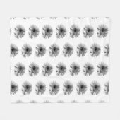 Gerbera Fleecedecke (Vorderseite (Horizontal))