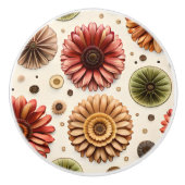 Gerbera Fülle Keramikknauf (Vorderseite)