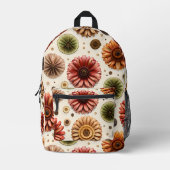 Gerbera Galore Bedruckter Rucksack (Vorderseite)