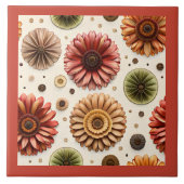 Gerbera Galore Fliese (Vorderseite)