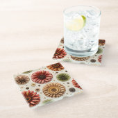 Gerbera Galore Glasuntersetzer (Schrägansicht)