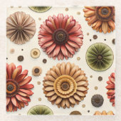 Gerbera Galore Glasuntersetzer (Vorderseite)