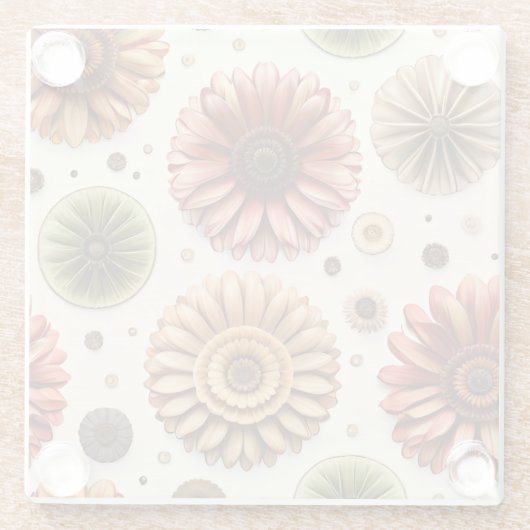 Gerbera Galore Glasuntersetzer (Rückseite)