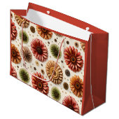 Gerbera Galore Große Geschenktüte (Vorderseite Schrägansicht)