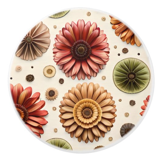 Gerbera Galore Keramikknauf (Vorderseite)