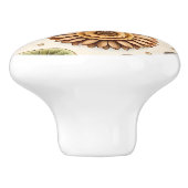 Gerbera Galore Keramikknauf (Seitenansicht)