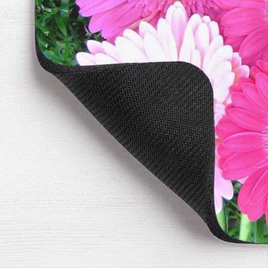 Gerbera-Gänseblümchen färbt Mousepad (Ecke)