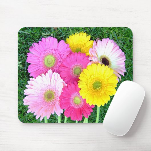 Gerbera-Gänseblümchen färbt Mousepad (Mit Mouse)