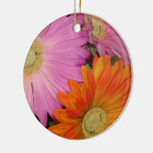 Gerbera-Gänseblümchen-Garten Keramik Ornament (Links)