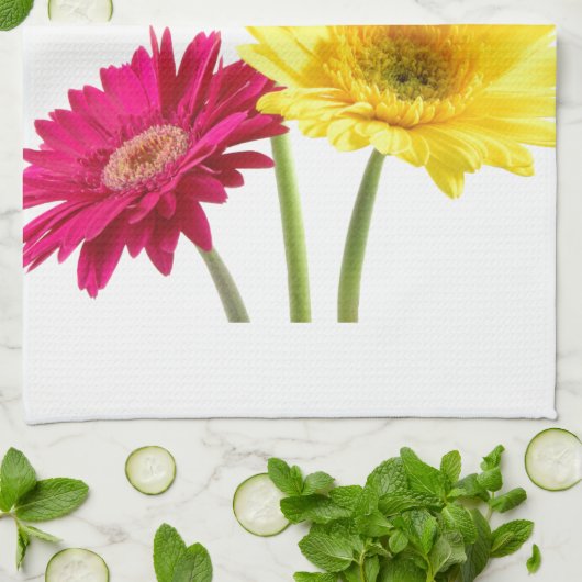 Gerbera-Gänseblümchen Handtuch (Gefaltet)