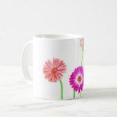Gerbera-Gänseblümchen Kaffeetasse (Vorderseite Links)