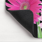 Gerbera-Gänseblümchen Piink Blumen Mousepad (Ecke)