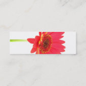 Gerbera-Gänseblümchen-Profil-Visitenkarte Mini Visitenkarte (Rückseite)