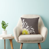 Gerbera-Gänseblümchen-Rolle-Leinwand 1 gelbe Kissen (Stuhl )