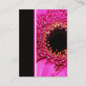 Gerbera-Gänseblümchen-Visitenkarte-Schablone Visitenkarte (Rückseite)
