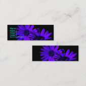 Gerbera in der Nacht 1 Mini Visitenkarte (Vorne/Hinten)