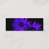 Gerbera in der Nacht 1 Mini Visitenkarte (Rückseite)