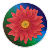 Gerbera Keramikknauf (Vorderseite)