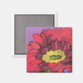 Gerbera Magnet (Vorderseite/Rückseite)