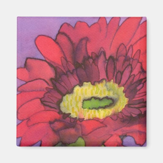Gerbera Magnet (Vorne)