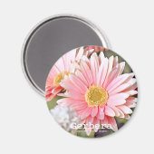 Gerbera Magnet (Vorderseite/Rückseite)