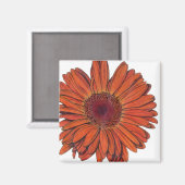 Gerbera Magnet (Vorderseite/Rückseite)