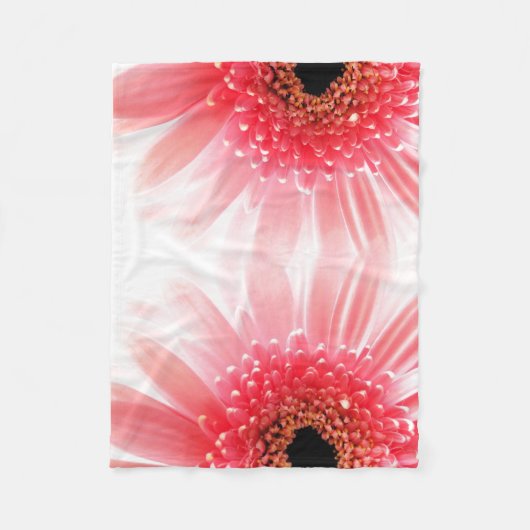 Gerbera-Margerite Poster Fleecedecke (Vorderseite)