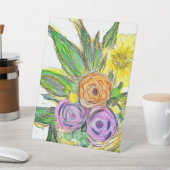 Gerbera-Margerite Sockelschild (In SItu)