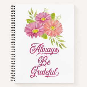 Gerbera-Margeriten Dankbarkeits-Tagebuch Notizbuch