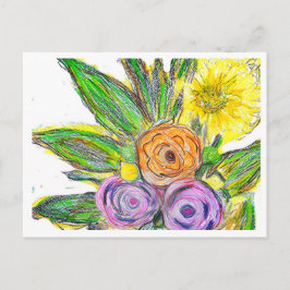 Gerbera-Marguerite Postkarte