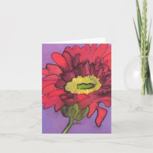 Gerbera Notecard Karte (Vorderseite)