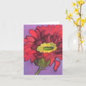 Gerbera Notecard Karte (Gelbe Blume)