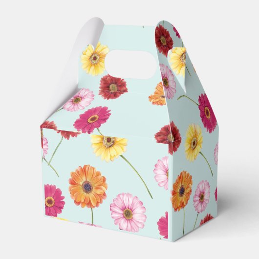Gerbera,pink,red,orange,yellow Geschenkschachtel (Rückseite)