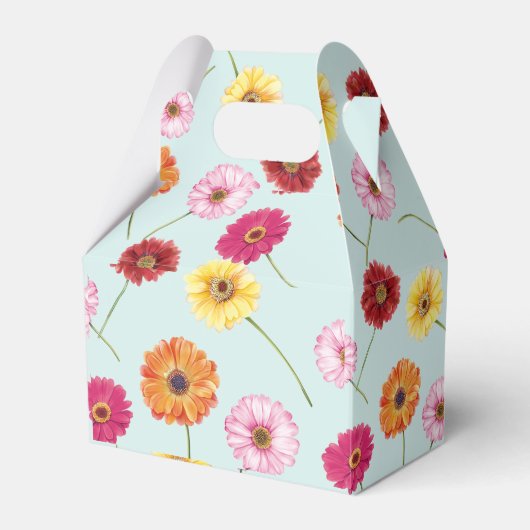 Gerbera,pink,red,orange,yellow Geschenkschachtel (Vorderseite)