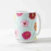 Gerbera,pink,red,orange,yellow  kaffeetasse (VorderseiteRechts)