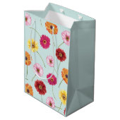 Gerbera,pink,red,orange,yellow mittlere geschenktüte (Rückseite Schrägansicht)