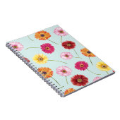 Gerbera,pink,red,orange,yellow  notizblock (Rechte Seite)