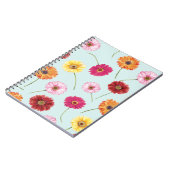 Gerbera,pink,red,orange,yellow  notizblock (Linke Seite)