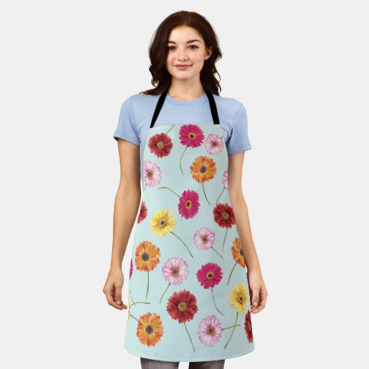 Gerbera,pink,red,orange,yellow Schürze (Getragen)