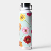 Gerbera,pink,red,orange,yellow trinkflasche (Rückseite)