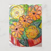 Gerbera Postkarte (Vorderseite)