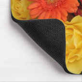 Gerbera-Rosen-Blumenstrauß Mousepad (Ecke)