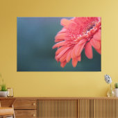 Gerbera Rote Blume Leinwanddruck (Insitu (Wohnzimmer))