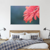 Gerbera Rote Blume Leinwanddruck (Insitu (Schlafzimmer))