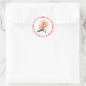 Gerbera Splinder Design Runder Aufkleber (Tasche)