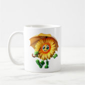 Gerbera unter einem Schirm Kaffeetasse (Links)