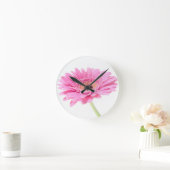 Gerbera wall clock runde wanduhr (Zuhause)