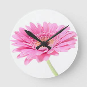 Gerbera wall clock runde wanduhr